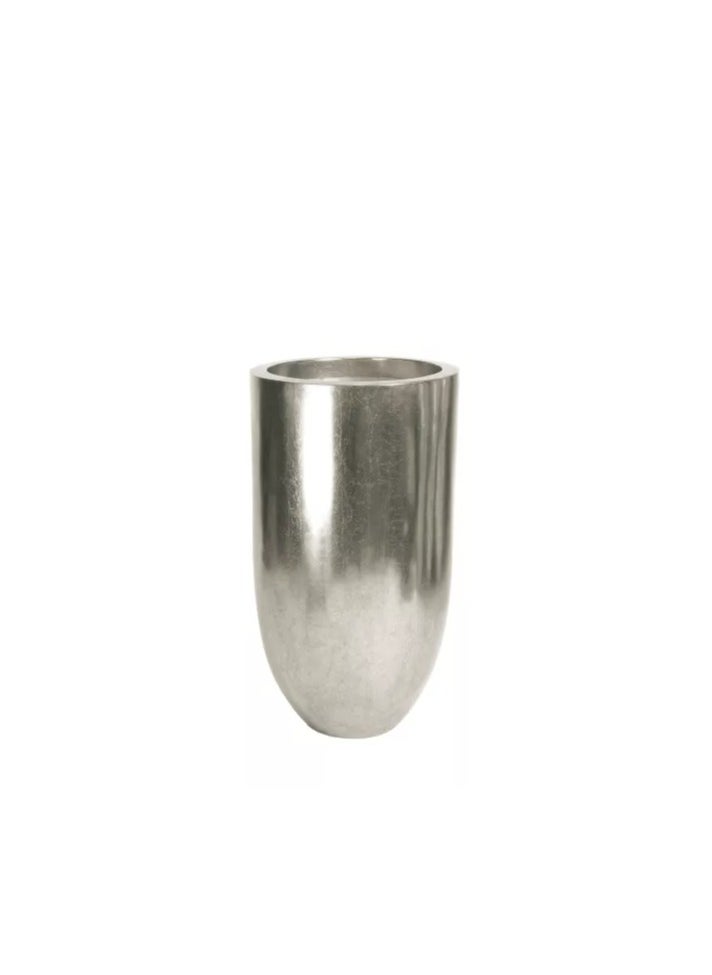 Pandora floor vase, Ø 50 cm, height 90 cm, silver leaf Pot Indoor