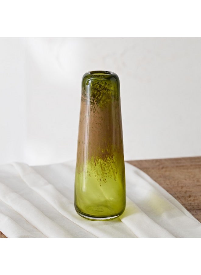 Reva Glass Vase with Powder Band 11.5 x 31 x 11.5 cm