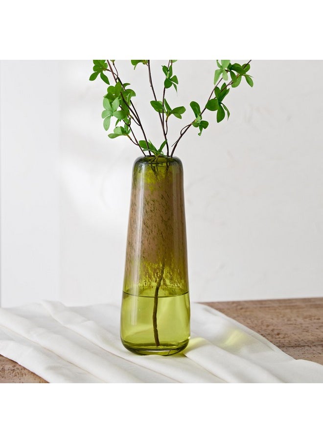 Reva Glass Vase with Powder Band 11.5 x 31 x 11.5 cm