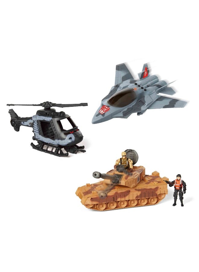 True Heroes Sentinel1 Multi Vehicle Military Playset