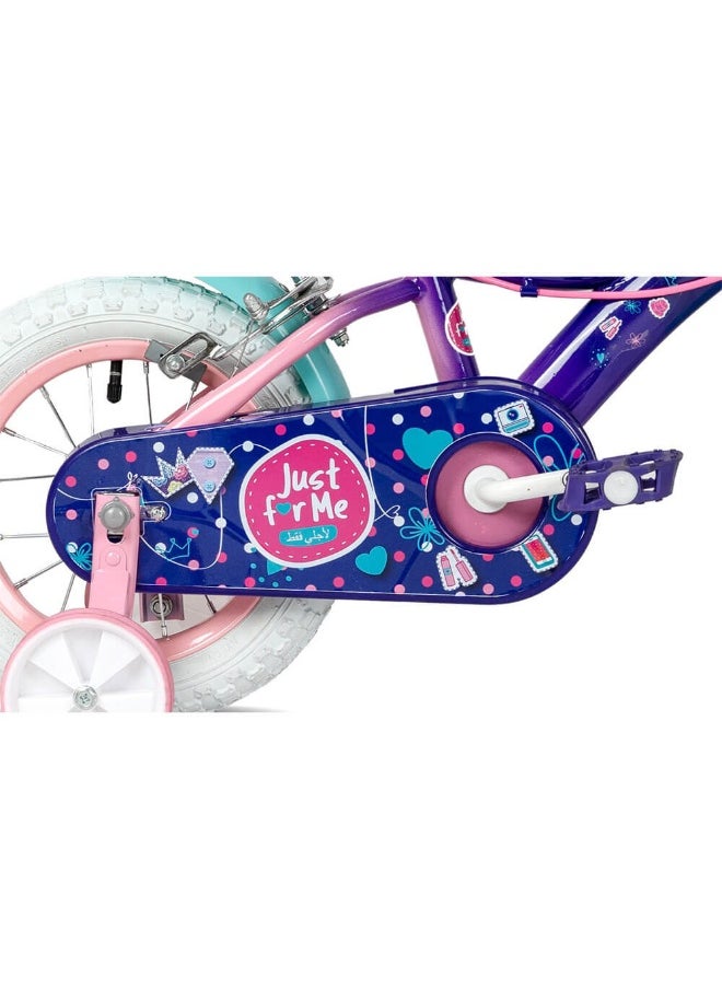 Just For Me Polka Dot Bike for Girls (12 in, Blue)