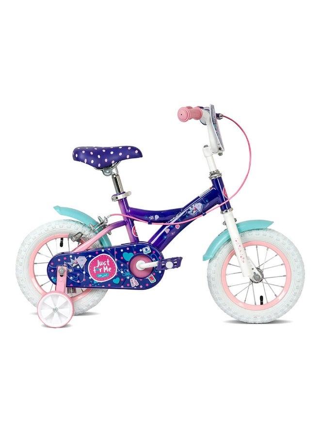 Just For Me Polka Dot Bike for Girls (12 in, Blue)