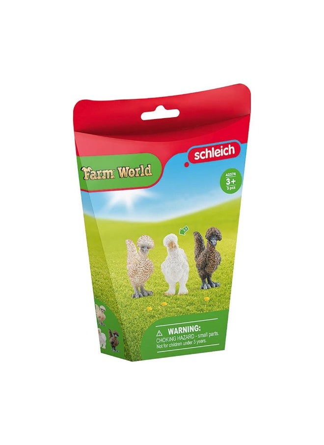 Schleich Farm World 3 Chicken Friends Figure