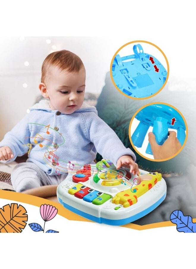 Baby Toys Musical Learning Table, Activity Table for Babies 18+ Months, Learning Center Gifts for Toddler Boys Girls