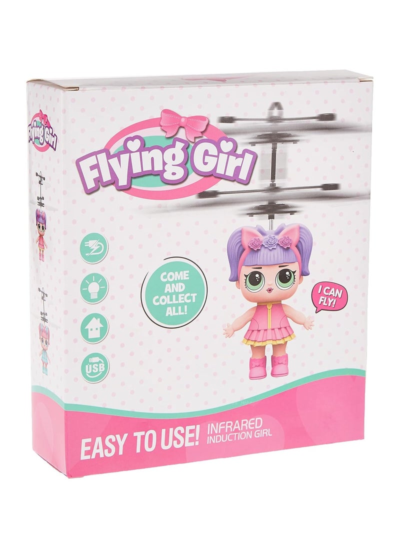 Sensor-Controlled Flying Fairy Girl with USB Charger Magical Flying Fairy Toy with Hand Sensor and USB Charging