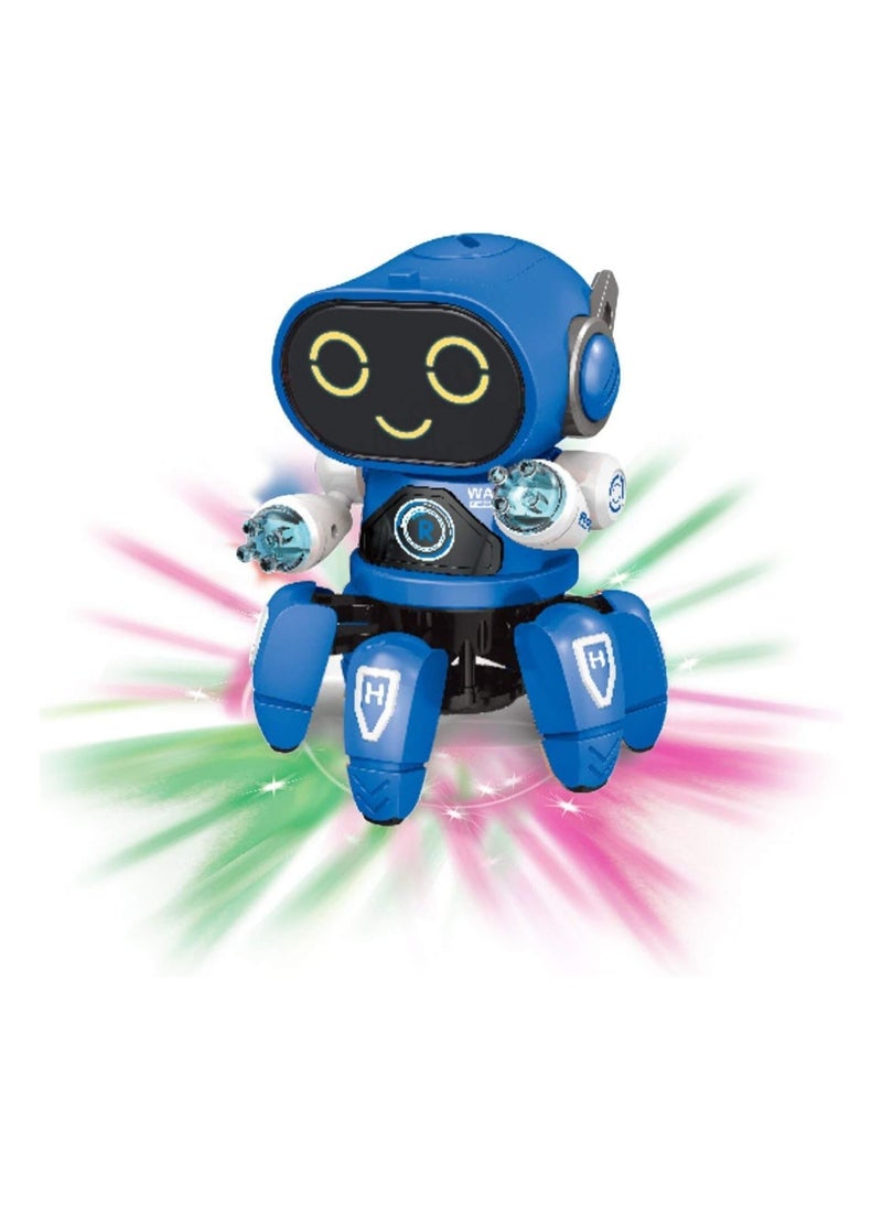 SGT-Bot Robot Pioneer Colorful Lights and Music All Direction Movement Dancing Robot Toys for Boys and Girls (BLUE)