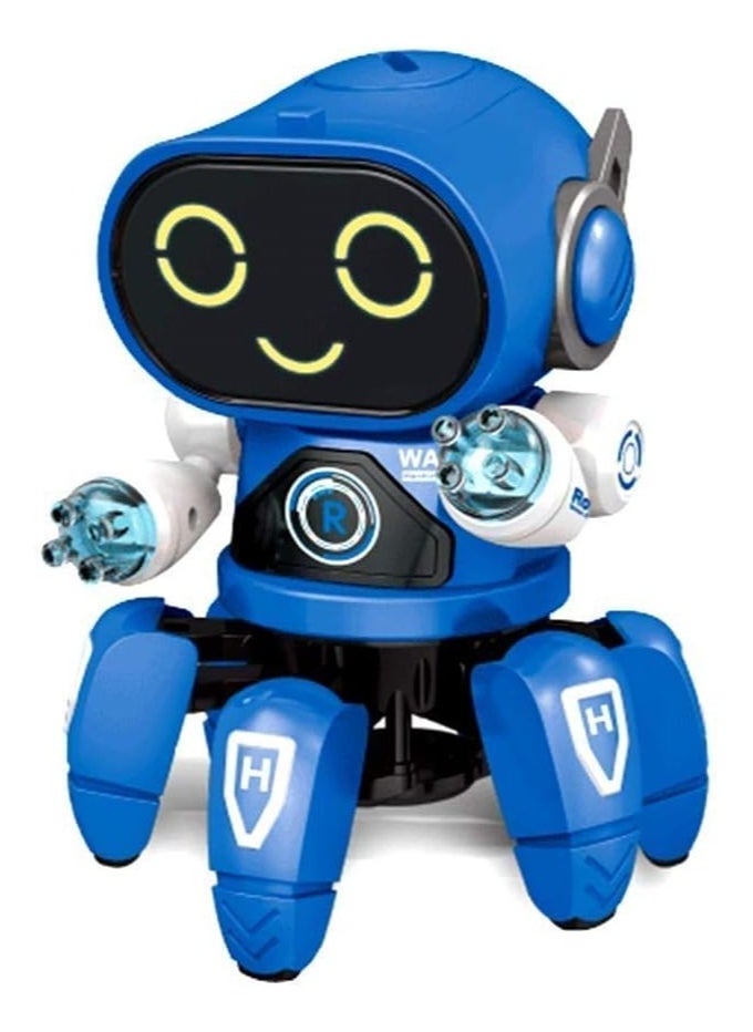 SGT-Bot Robot Pioneer Colorful Lights and Music All Direction Movement Dancing Robot Toys for Boys and Girls (BLUE)