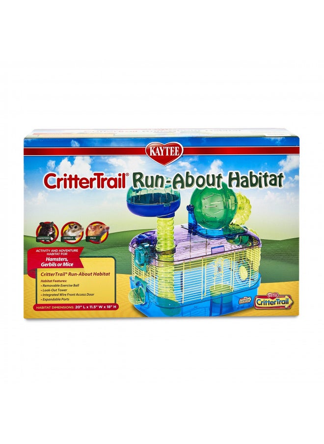 Kaytee CritterTrail Run-About Habitat for Pet Hamsters, Gerbils, Mice and Other Small Animals