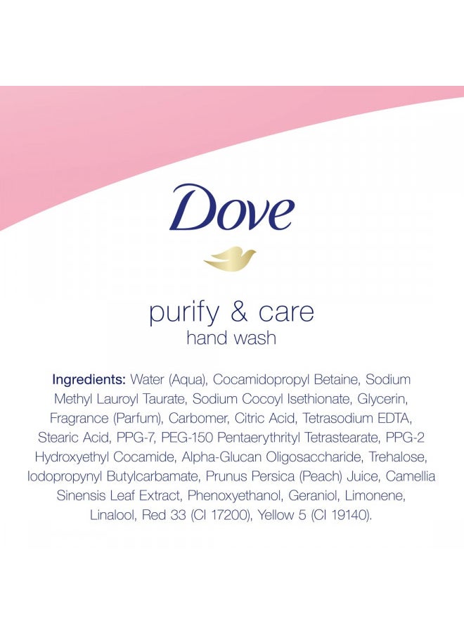 Dove Purify and Care Limited Edition Hand Wash, 18.59 Ounce (Pack of 2)