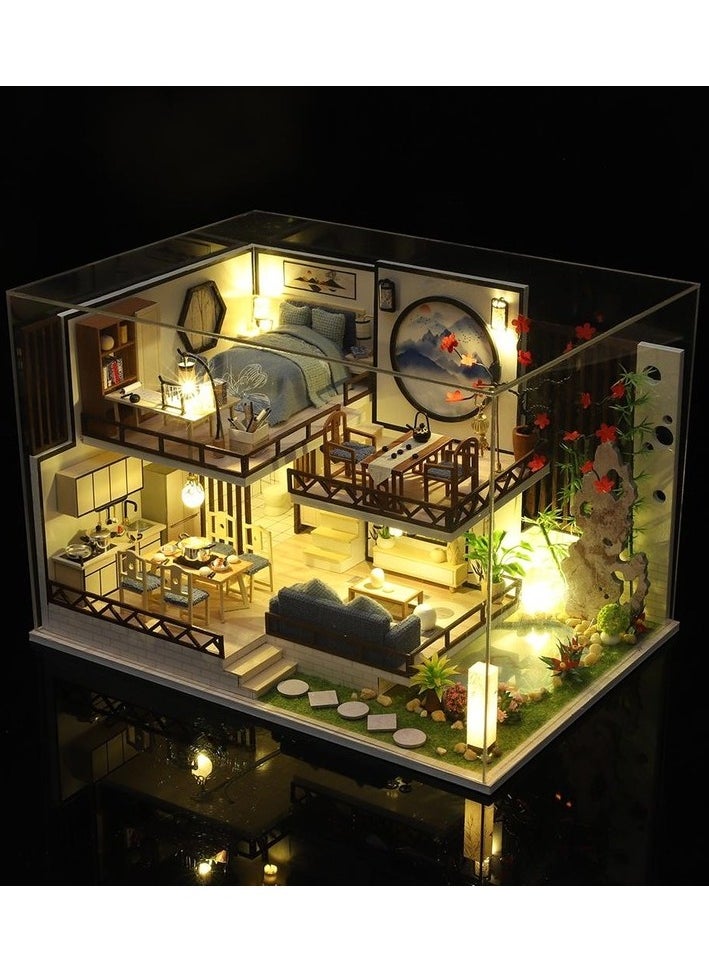 3D Miniature Dollhouse Furniture Furniture Plant Led Cottage Fantasy Toy Gift for Children (abroad D Colour:Colourful Body:L - XL