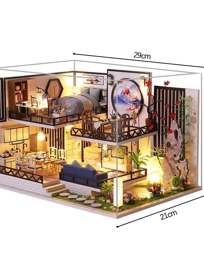 3D Miniature Dollhouse Furniture Furniture Plant Led Cottage Fantasy Toy Gift for Children (abroad D Colour:Colourful Body:L - XL