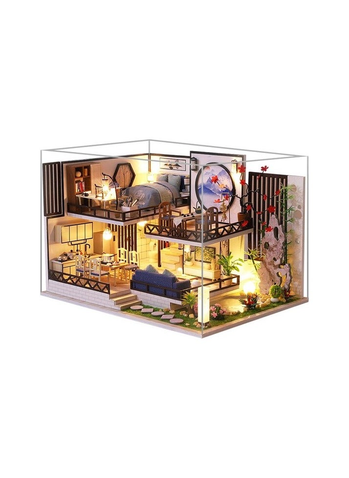 3D Miniature Dollhouse Furniture Furniture Plant Led Cottage Fantasy Toy Gift for Children (abroad D Colour:Colourful Body:L - XL