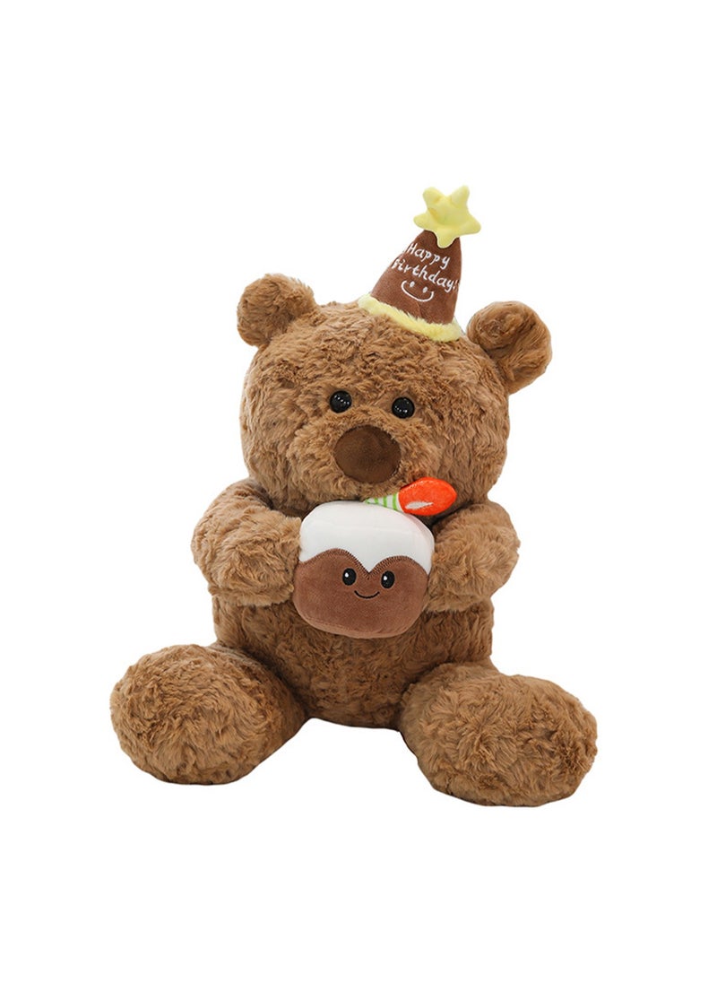 40 CM Cute Bear Plush Toy Soft Stuffed Personality and creativity Doll For Girls And Boys All Ages Gift