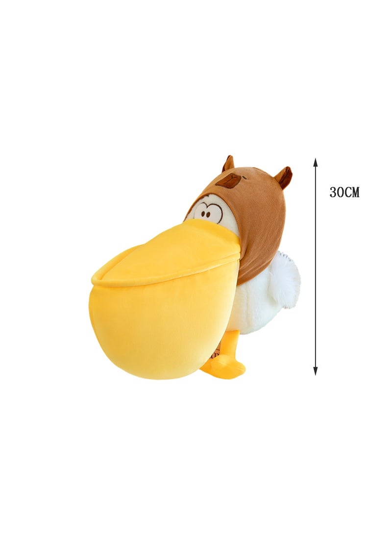 30 CM Cute Pelicans Plush Toy Soft Stuffed Animal Doll For Girls And Boys All Ages Gift