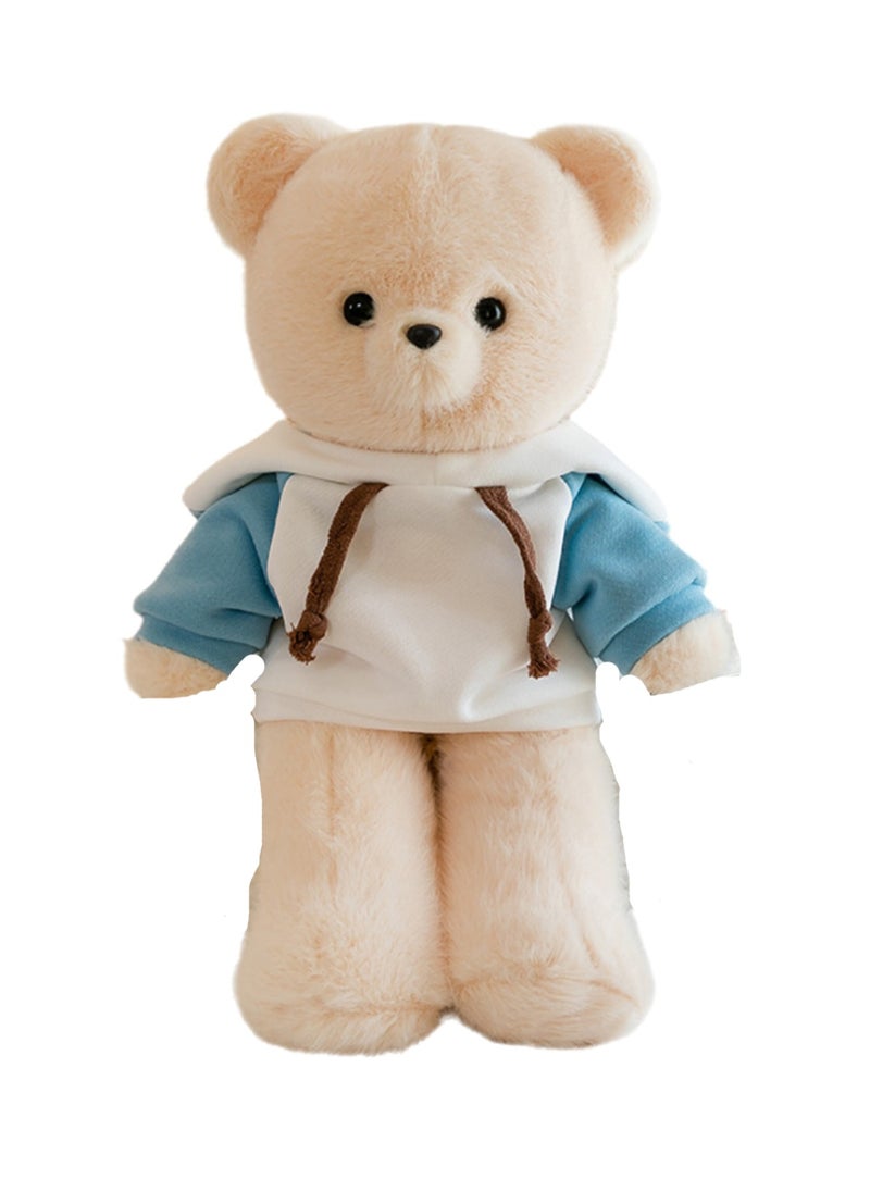 35 CM Cute Cartoon Bear Plush Toy Soft Stuffed Doll For Girls And Boys All Ages Gift（White）