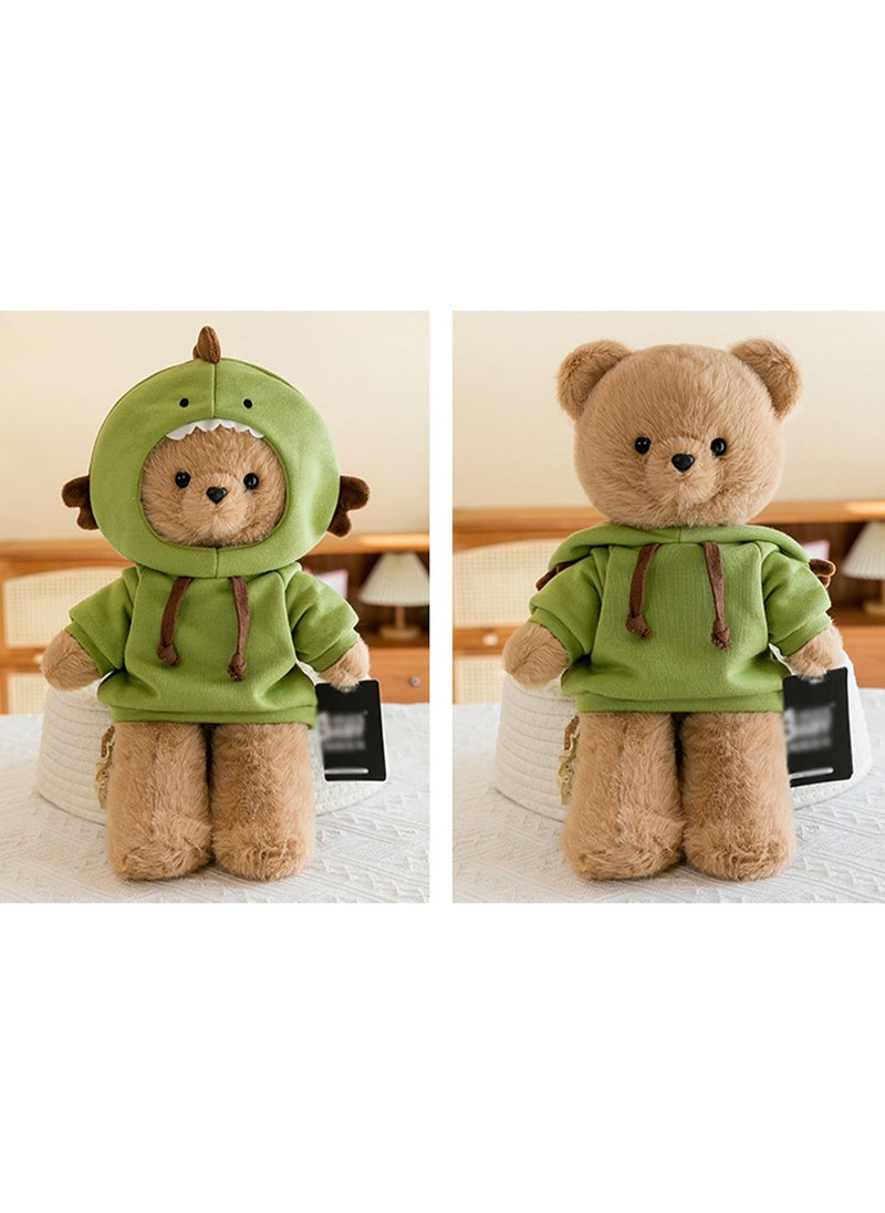 35 CM Cute Cartoon Bear Plush Toy Soft Stuffed Doll For Girls And Boys All Ages Gift（Brown）