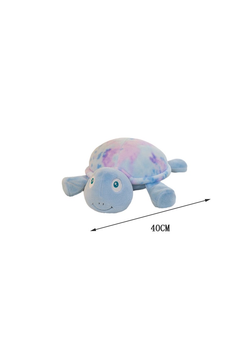 40 CM Cute Sea Turtles Plush Toy Soft Stuffed Simulation Animals Doll For Girls And Boys All Ages Gift（Blue）