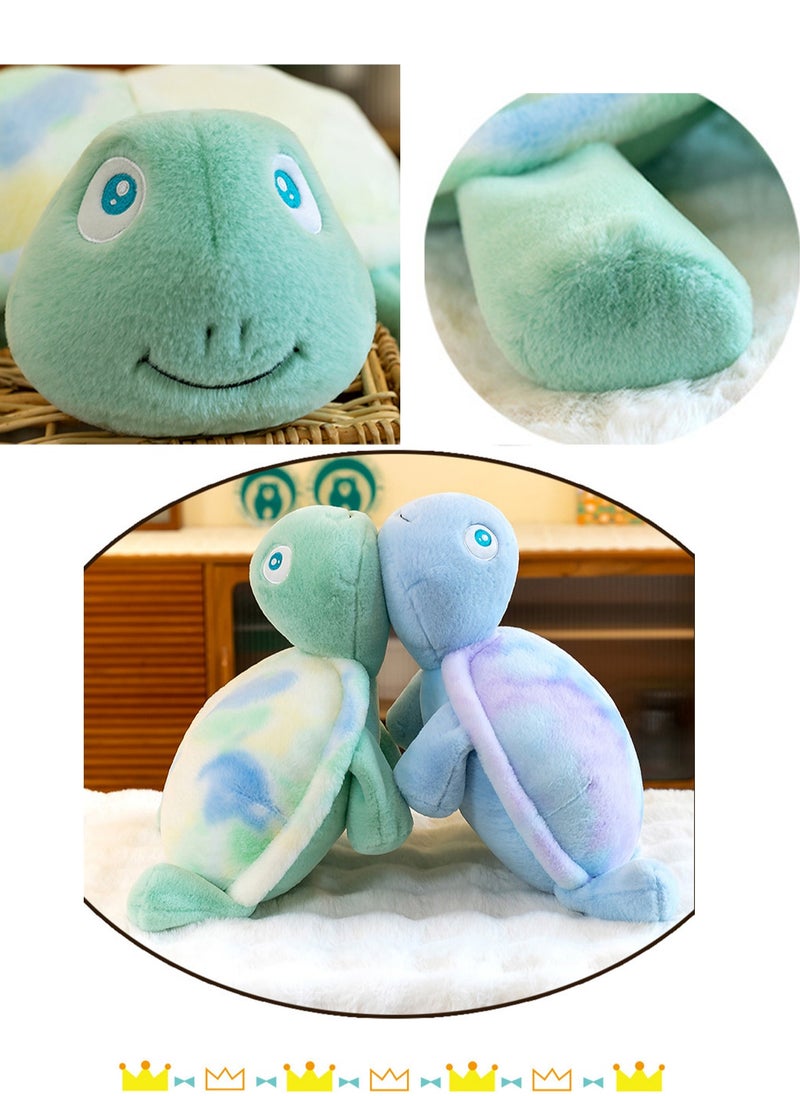 40 CM Cute Sea Turtles Plush Toy Soft Stuffed Simulation Animals Doll For Girls And Boys All Ages Gift（Blue）