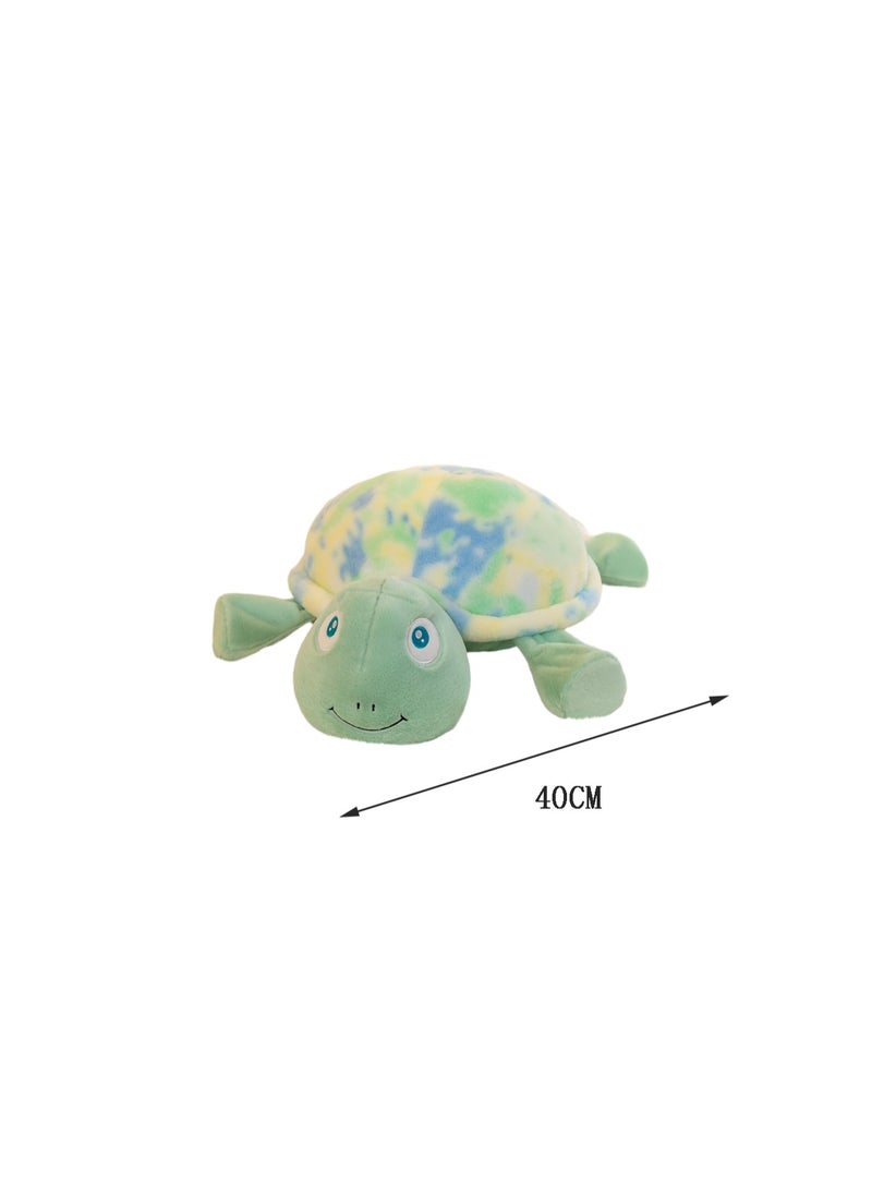 40 CM Cute Sea Turtles Plush Toy Soft Stuffed Simulation Animals Doll For Girls And Boys All Ages Gift（Green）