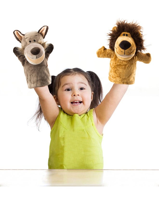 Animal Hand Puppets Set for Kids & Adults - 12.5