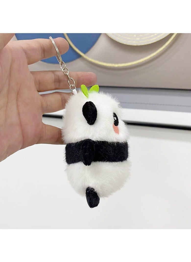 3pc Cute Panda Plush Bag Keychain Doll Toy