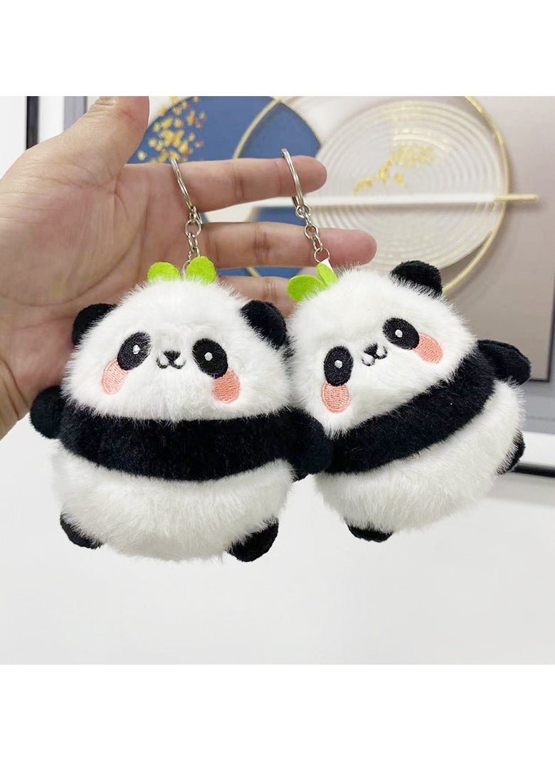 3pc Cute Panda Plush Bag Keychain Doll Toy