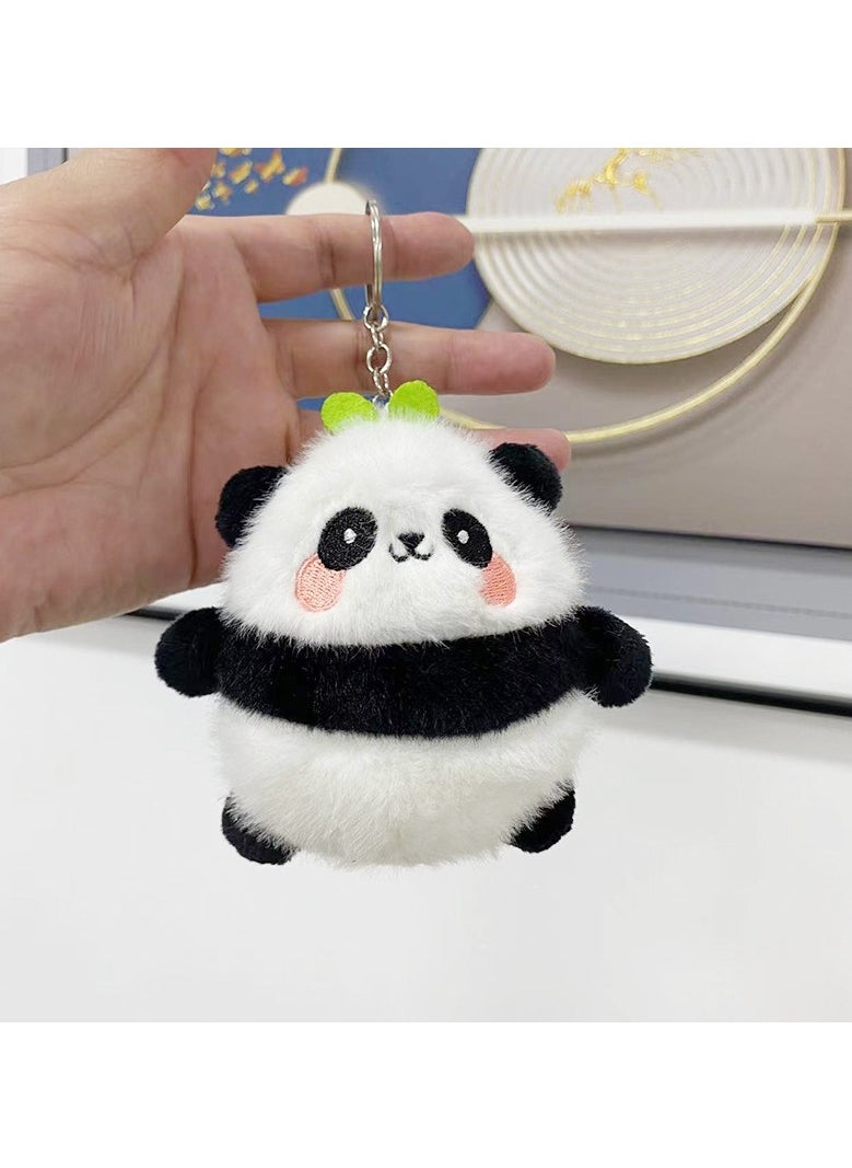 3pc Cute Panda Plush Bag Keychain Doll Toy