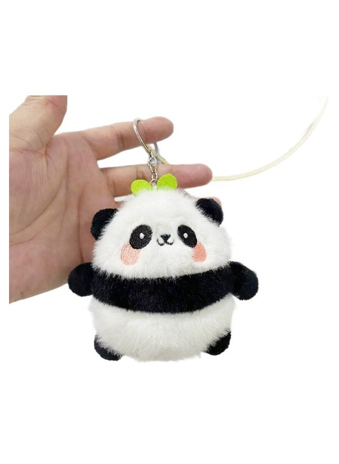 3pc Cute Panda Plush Bag Keychain Doll Toy