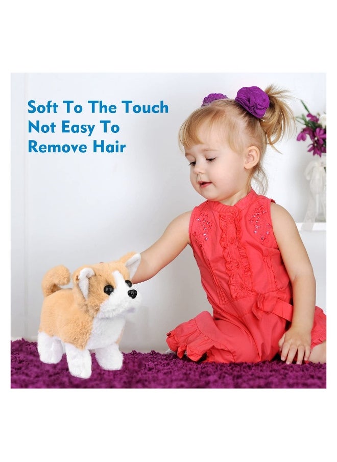 Plush Interactive Toy, Electronic Pet, Plush Golden Retriever Toy Puppy Electronic Interactive Pet Dog, Can Walking, Barking, Tail Wagging, Stretching, Companion Animal for Kids (Pastoral Dog)