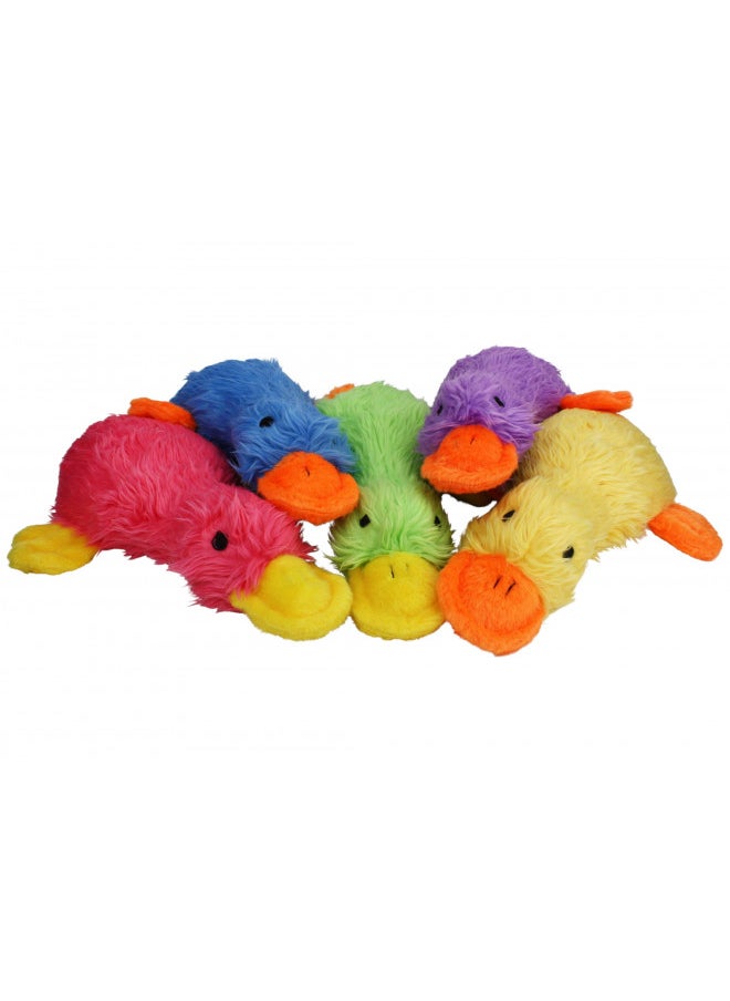 MULTIPET Duckworth Plush Filled Dog Toy, Assorted Colors, (Pack of 1)