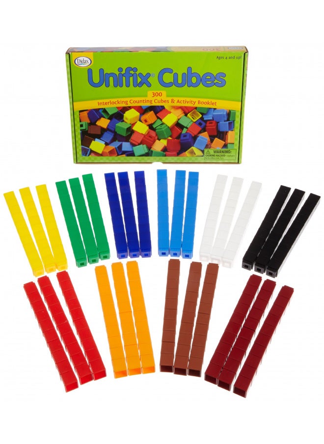 Unifix - 2-300 Cubes - Package of 300 - 10 Colors,Red