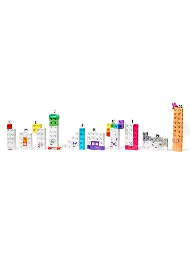 Numberblocks MathLink Cubes 11-20 Activity Set, 30 Numberblocks Activities Linked to TV Episodes, 155 NumberBlocks MathLink Cubes, Numberblocks Toys, Math Cubes, Homeschool Supplies
