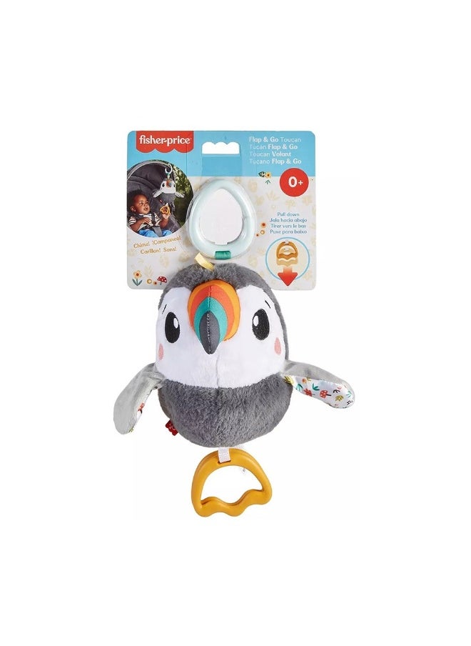 Fisher-Price Flap & Go Toucan Baby Stroller Toy