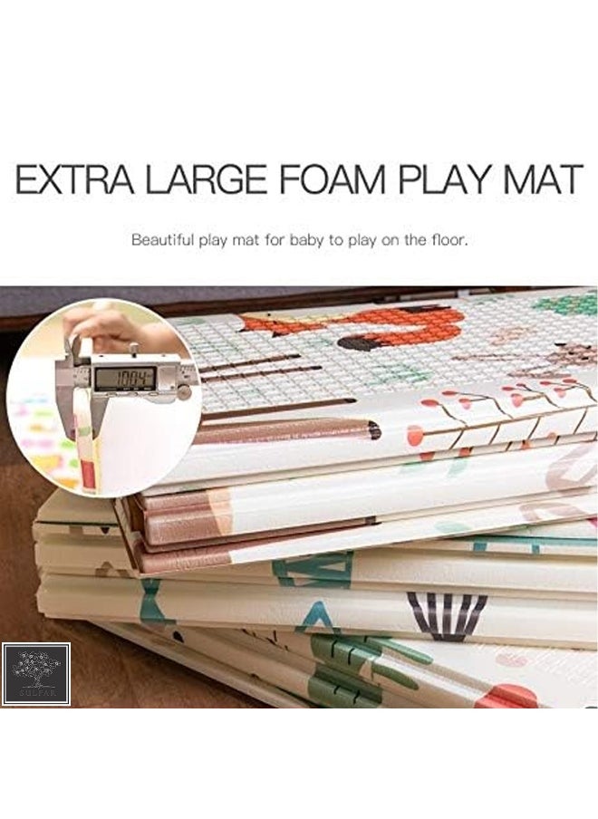 Sulfar Non Slip Baby mat Portable baby playmat foldable XPE Baby Crawling Mat Thickening Environmental Protection Rug Playmat Double Surface Baby Carpet -180 * 200cm