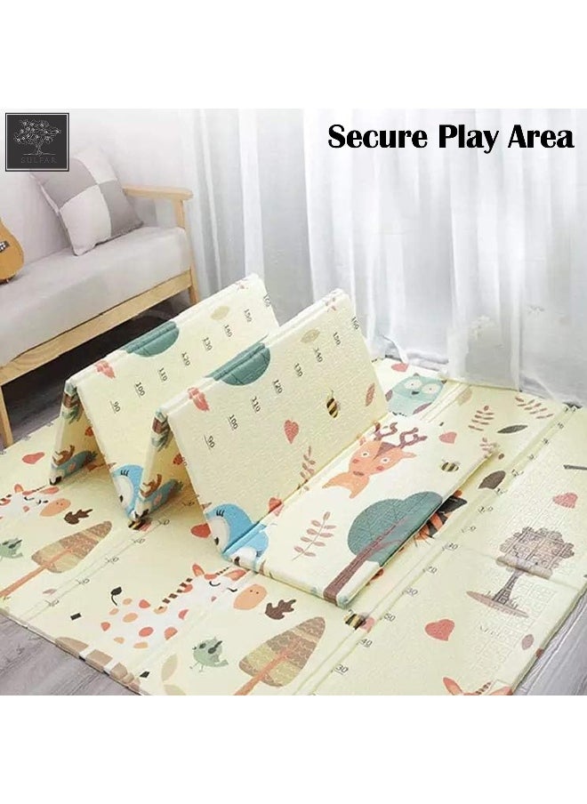 Sulfar Non Slip Baby mat Portable baby playmat foldable XPE Baby Crawling Mat Thickening Environmental Protection Rug Playmat Double Surface Baby Carpet -180 * 200cm