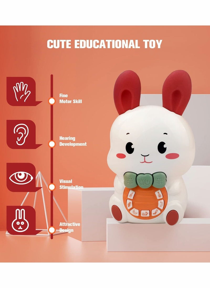 Baby Toys 3-6 Months Infant Musical Toys for Babies 3-6-12 Months, Baby Bunny Early Educational Light Up Toy, Baby Learning Toy 12-18 Months Newborn Toy Baby Boys and Girls Gifts