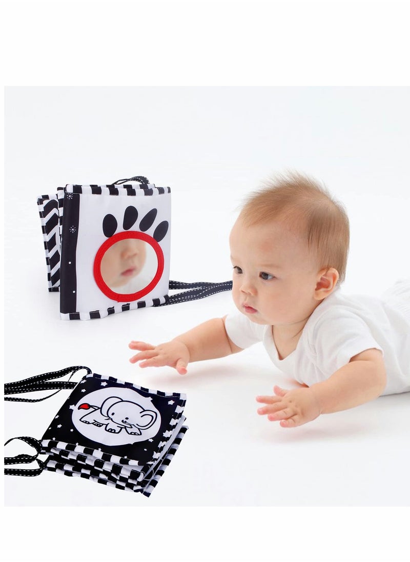 Baby Toys 0-6 Months, Black and White High Contrast Sensory, Three-Dimensional Can Be Bitten Tear Not Rotten Paper 0-3 Years Old Newborn