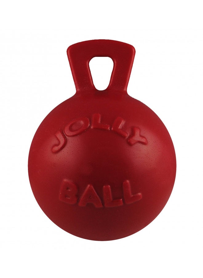 Jolly Pets Dog 6-Inch Tug-n-Toss, Red (406 RD),6 Inches/Medium