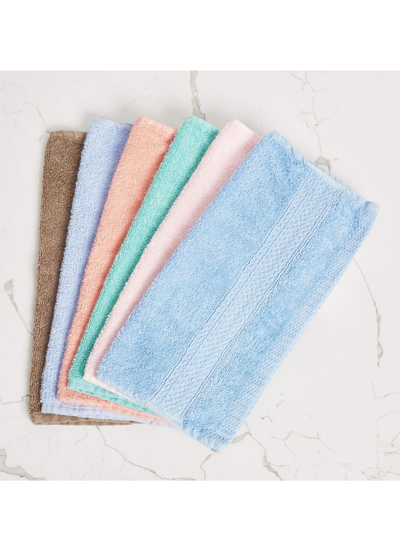 Luxurious Washcloths – Set of 12 – Size 13” x 13” – Thick Loop Pile Washcloth – Absorbent and Soft 100% Ring-Spun Cotton Wash Cloth – Lint Free Face Towel – Wash Cloths Perfect for Bathroom