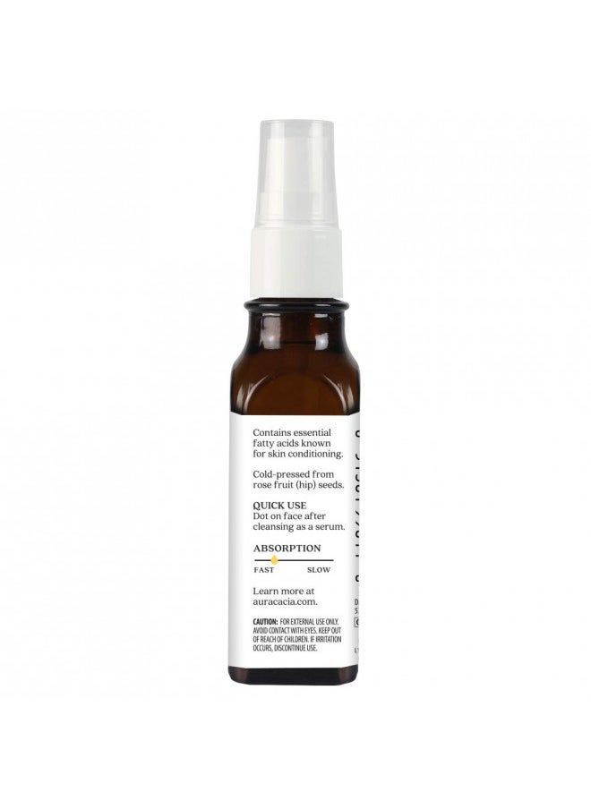 Aura Cacia - Organic Rosehip Oil | Certified Organic & Non-GMO Project Verified Skin Care | 1 fl. oz.