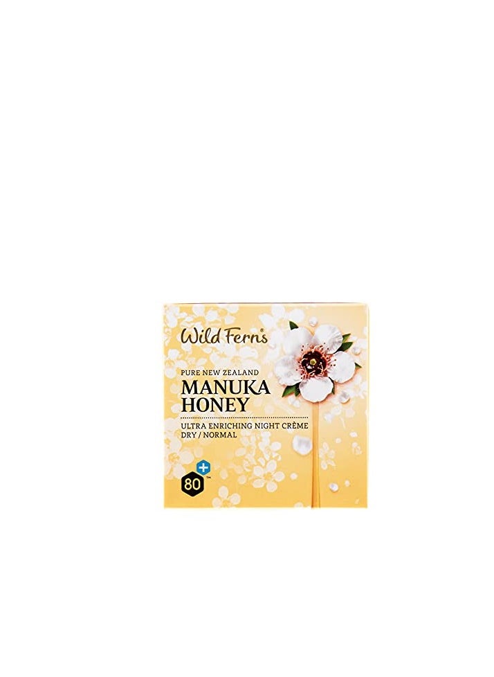 Wild Ferns Manuka Honey Ultra Enriching Night Crème - Dry to Normal, 99% Natural, 100 milliliters