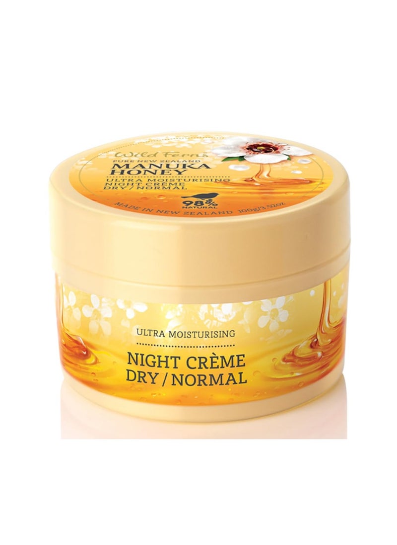 Wild Ferns Manuka Honey Ultra Enriching Night Crème - Dry to Normal, 99% Natural, 100 milliliters