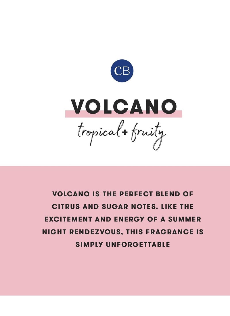 Capri Blue Volcano Scented Candles - Luxury Candles for Home Scented with Tropical Fruit & Sugared Citrus - Soy Candle Wax Blend - Tropical Candle - Jar Candles - Blue Candle (19 oz)