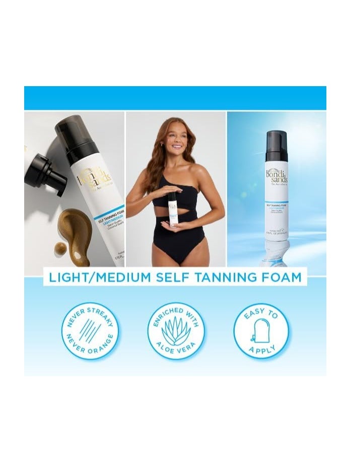 Light Medium Self Tanning Foam Lightweight Buildable Formula Gives a Sun kissed Glow for a Flawless Finish 200 mL 7 04 Oz