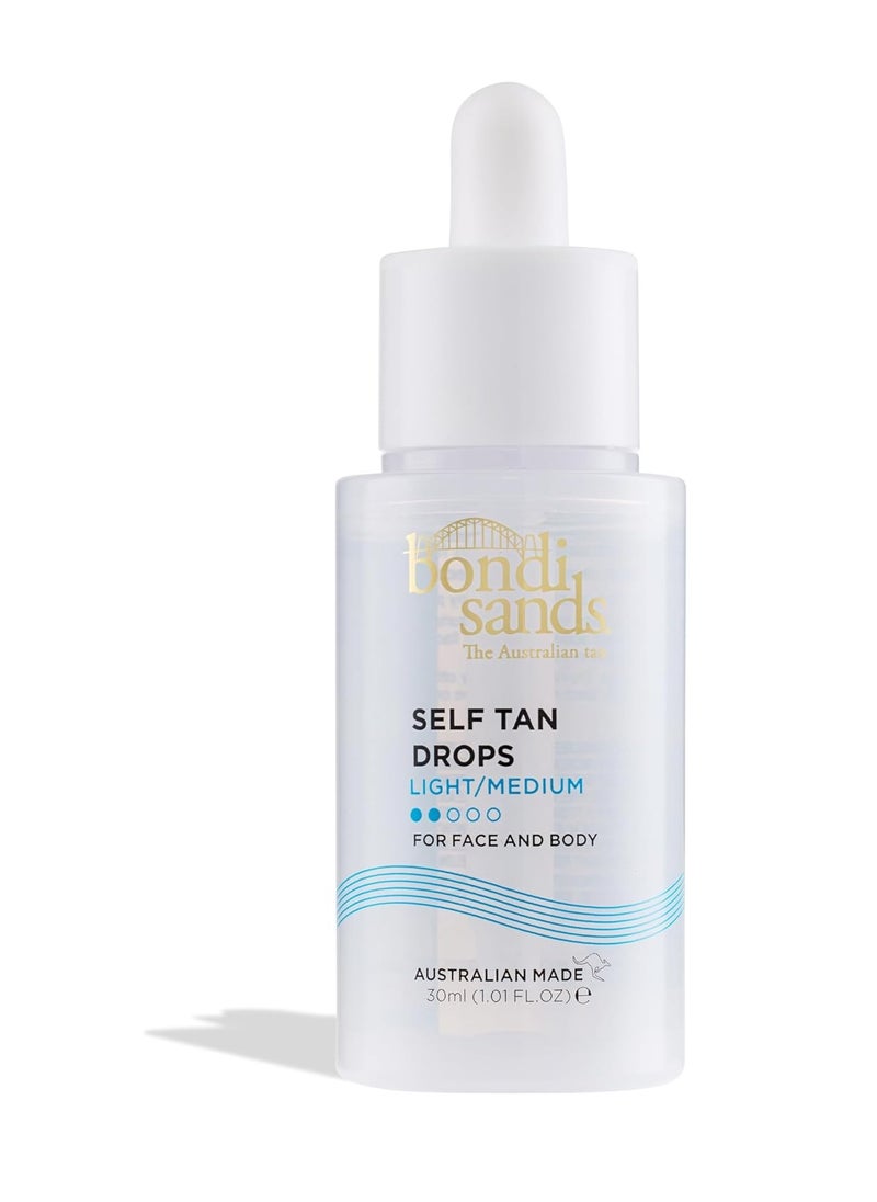 Self Tan Drops Light Medium 30mL Customisable Glow Suitable for Sensitive Skin Vegan Cruelty Free 30ml 1 01 FL OZ