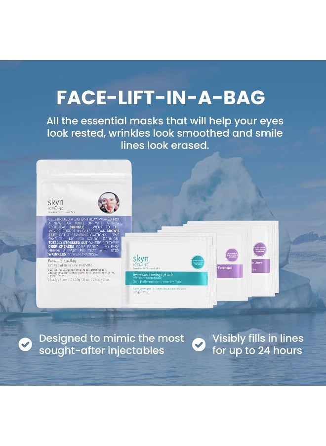 Face-Lift In-A-Bag: Essential Masks For Eyes, Forehead And Smile Lines