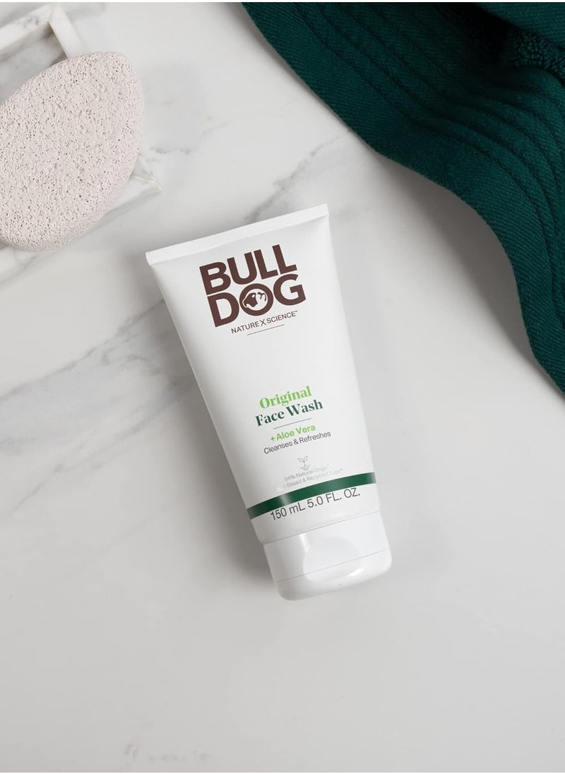 Bulldog Mens Skincare and Grooming Original Full Face Kit with Moisturizer, Face Wash & Face Scrub