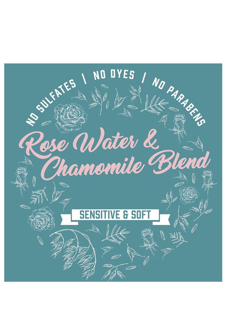 Aveeno Scalp Soothing Rose Water & Chamomile Blen Shampoo & Conditioner for Sensitive and Soft, Sulfate Free, No Dyes or Parabens, 1 Set