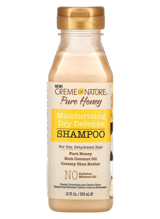 Pure Honey Moisturizing Dry Defense Shampoo For Dry Dehydrated Hair 12 fl oz (355 ml)