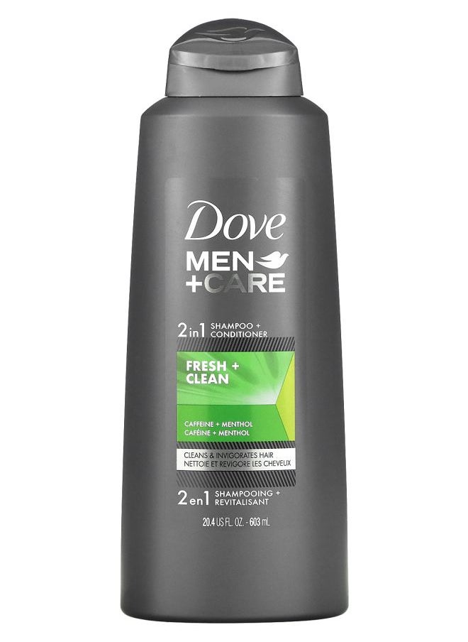 Men+Care 2 in 1 Shampoo + Conditioner Fresh & Clean 20.4 fl oz (603 ml)